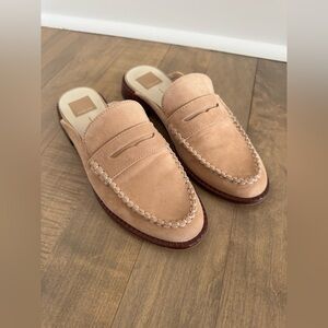 Dolce Vita Havan Loafer Mule, Size 8, Camel Suede